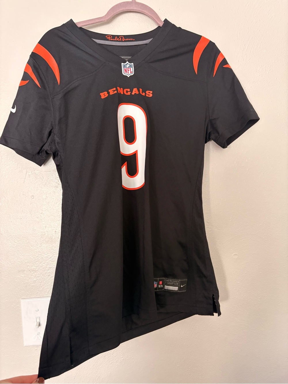 Nike Women’s Black Joe Burrow #9 Football Jersey